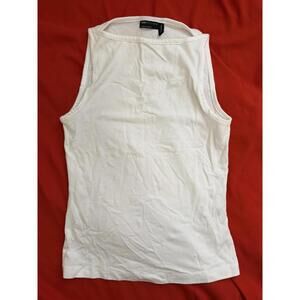 ASOS Basic Sleeveless Top in White (US 4)